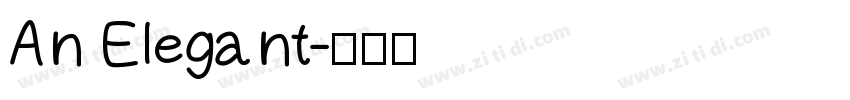 An Elegant字体转换
